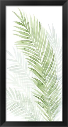 Framed Faint Palms I Print