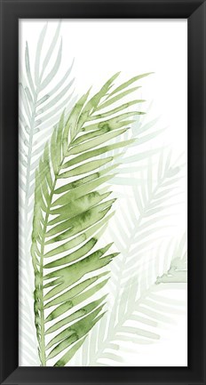 Framed Faint Palms II Print