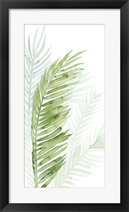 Framed Faint Palms II Print