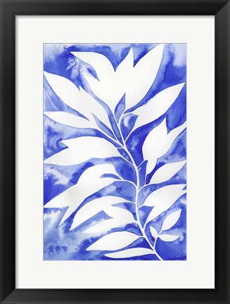 Framed Ink Blot Vine I Print