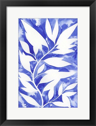 Framed Ink Blot Vine II Print