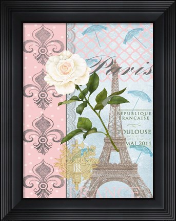 Framed La Vie en Rose II Print