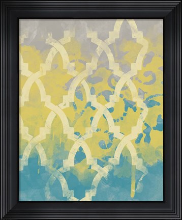 Framed Yellow in the Middle I Print