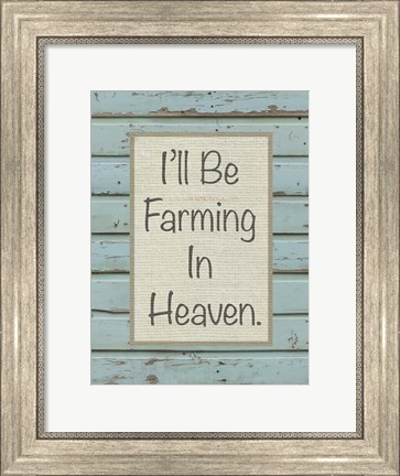 Framed Farm Sentiment I Print