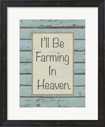 Framed Farm Sentiment I Print