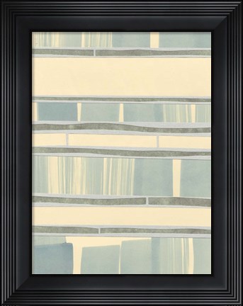 Framed Ocean Inlay I Print