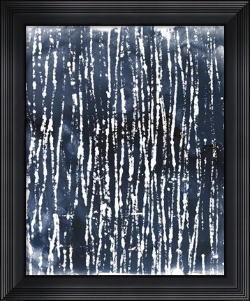 Framed Indigo Ink Motif III Print