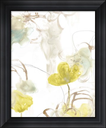 Framed Floral Arc I Print