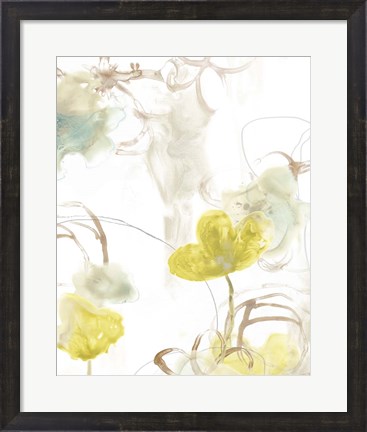 Framed Floral Arc I Print