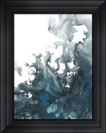 Framed Indigo Tempest I Print