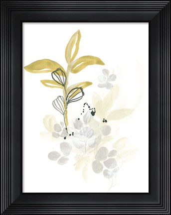 Framed Minimalist Garden I Print