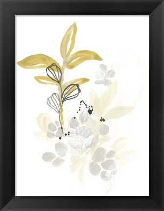 Framed Minimalist Garden I Print