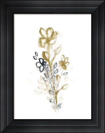 Framed Bronze Spray I Print