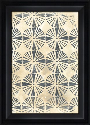 Framed Ancient Textile I Print