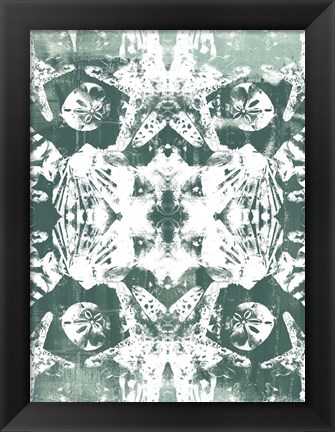 Framed Sea Green Kaleidoscope III Print