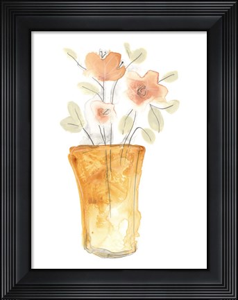 Framed Blossom Pop Study I Print