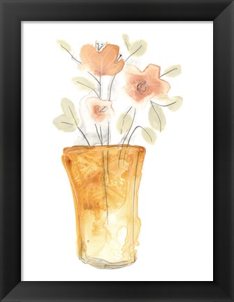 Framed Blossom Pop Study I Print