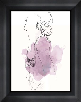 Framed Fashion Splash I Print