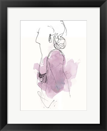 Framed Fashion Splash I Print