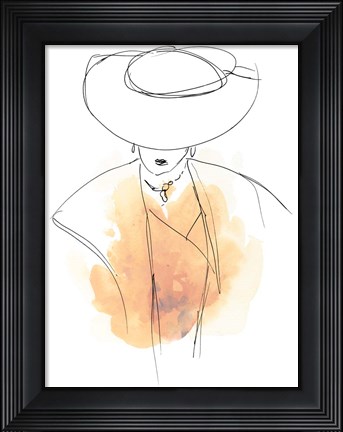 Framed Fashion Splash III Print