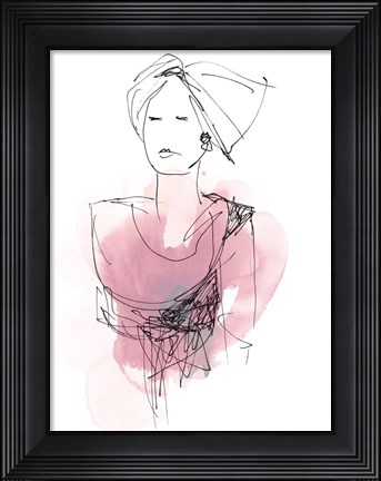 Framed Fashion Splash V Print
