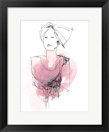 Framed Fashion Splash V Print