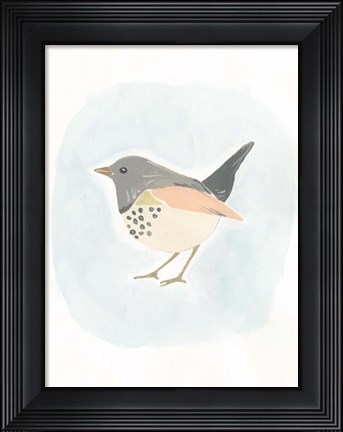 Framed Dapper Bird IV Print