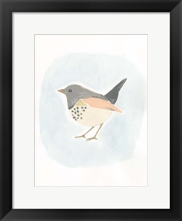 Framed Dapper Bird IV Print