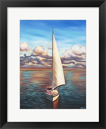 Framed Sunset Cruise II Print