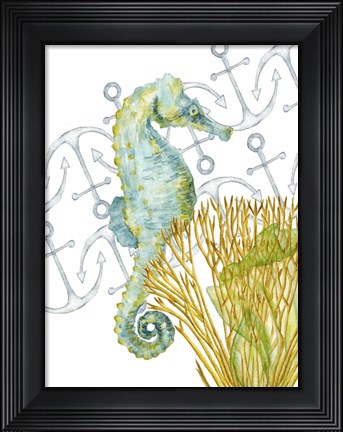 Framed Undersea Creatures I Print