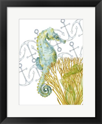 Framed Undersea Creatures I Print