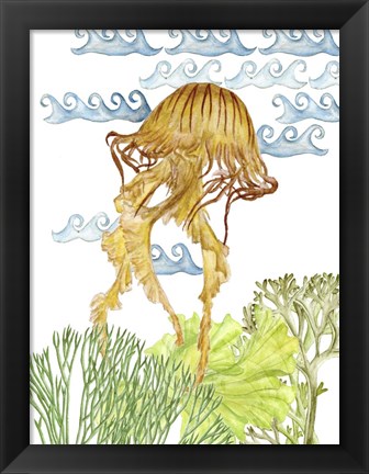 Framed Undersea Creatures IV Print