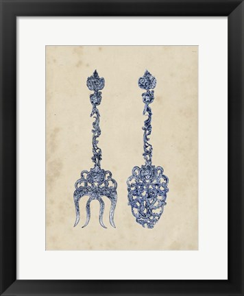 Framed Antique Utensils I Print