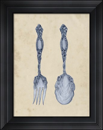 Framed Antique Utensils II Print