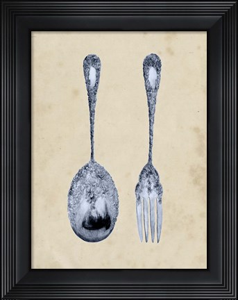 Framed Antique Utensils III Print