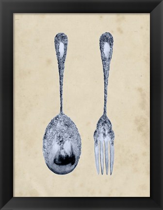 Framed Antique Utensils III Print