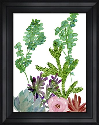Framed Little Garden I Print