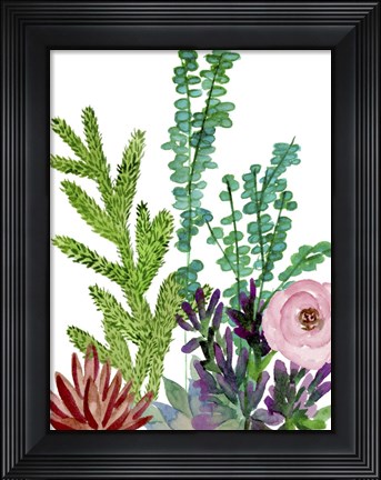 Framed Little Garden II Print
