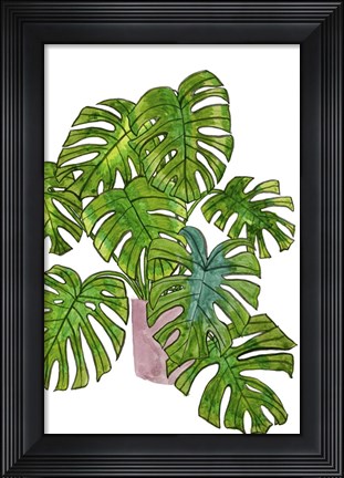 Framed Potted Jungle I Print