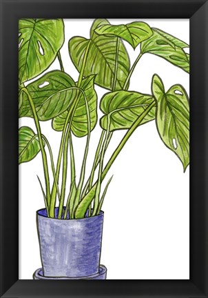 Framed Potted Jungle III Print