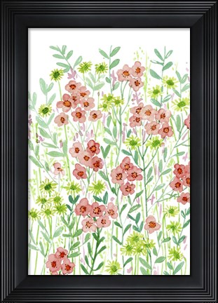 Framed Wall Flowers I Print