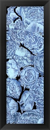 Framed Blue Peonies I Print