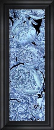 Framed Blue Peonies II Print