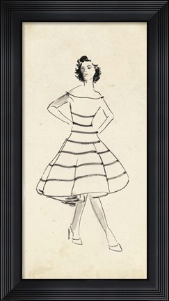 Framed Fashion Glimpse II Print