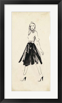 Framed Fashion Glimpse V Print
