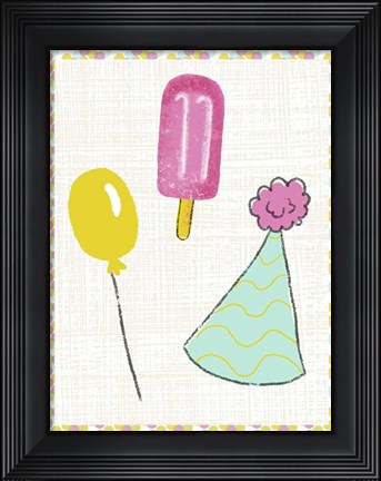 Framed Pop Party I Print