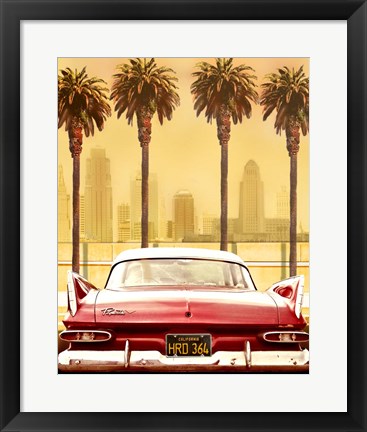 Framed Plymouth Savoy With Palms Print