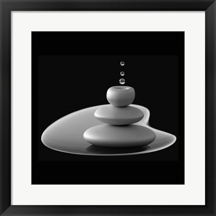 Framed Drops Composition Print