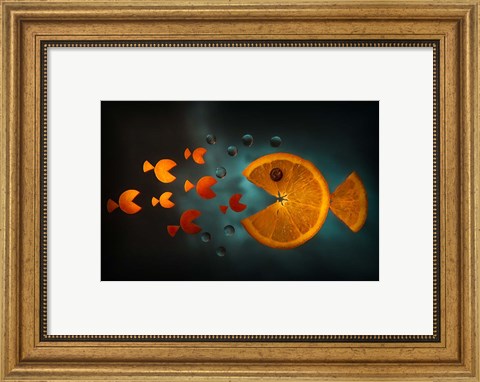 Framed Orange Fish Print