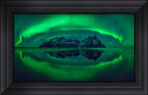 Framed Eye Of Stokksnes Print